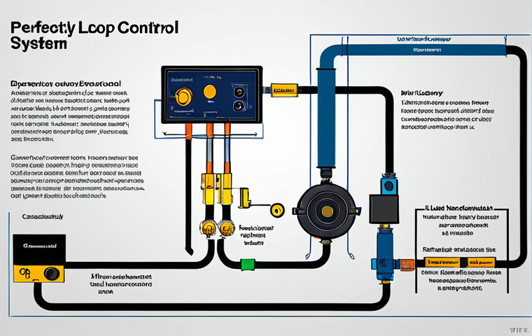 자동 제어 이론 - Closed-Loop Control System**

"Diagram of a closed-loop control system, featuring sensors, actuators...