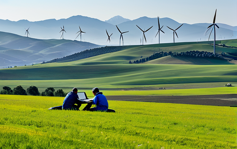 풍력 시스템 설계 - Wind Farm Site Analysis**

"A landscape photograph of a potential wind farm site in the Spanish coun...