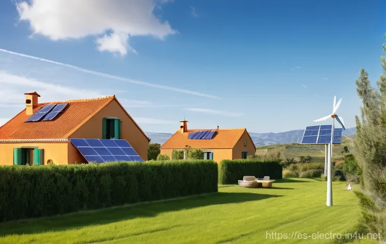 에너지 시스템의 경제성 - **Prompt:** A modern Spanish apartment living room, softly lit, at dusk. An adult, dressed in casual...