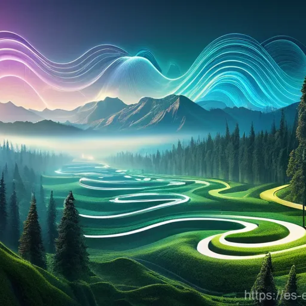 디지털 신호 변환 - The Symphony of Digital Alchemy**
A hyperrealistic, fantastical illustration depicting the abstract ...