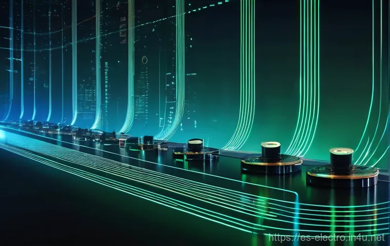 신호 및 시스템 - **Analog to Digital Symphony of Connectivity:**
    "A visually captivating image depicting the seam...