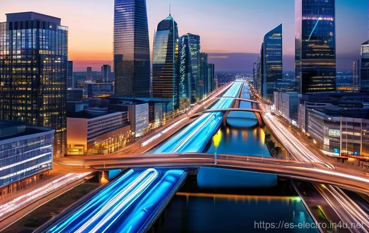 신호 및 시스템 - **Analog to Digital Symphony of Connectivity:**
    "A visually captivating image depicting the seam...