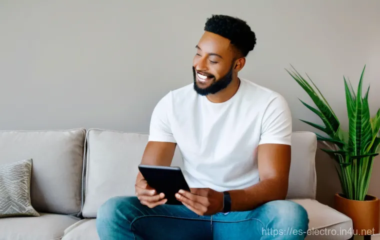 디지털 제어 시스템 - **Prompt 1: Intelligent Home Harmony**
    "A cozy and modern living room bathed in warm, soft natur...