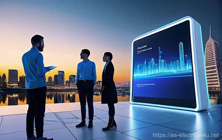 디지털 제어 시스템 - **Prompt 2: Collaborative Factory Efficiency**
    "A brightly lit, meticulously clean smart factory...