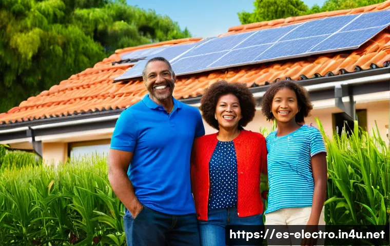 태양광 시스템 설계 - **Prompt:** A vibrant, sunny scene depicting a modern, single-family home with distinct Spanish arch...